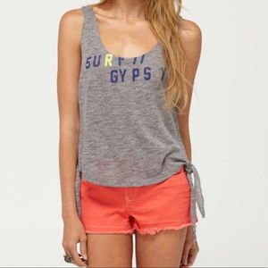 SALE Roxy | surf Gypsy burnout tank white EUC size xl